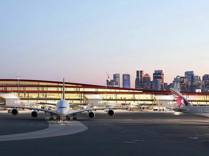 Boston Logan International Airport, Boston Metal Ceiling System Aluminum False Panels