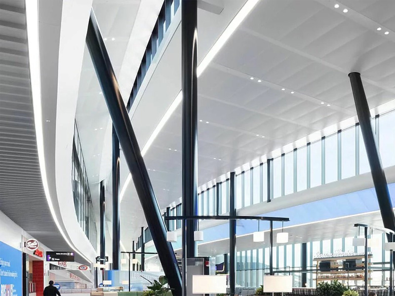 Boston Logan International Airport, Boston Metal Ceiling System Aluminum False Panels