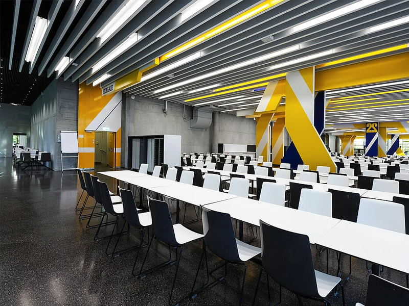 Ludwig-Maximilians-Universität, Munich Strip Ceiling System Aluminum False Metal Panel Ludwig-Maximilians-Universität, Munich Strip Ceiling System Aluminum False Metal Panel