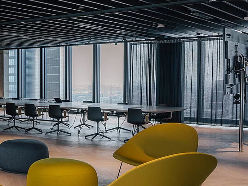 Torre Caleido, Madrid Metal Strip Ceiling System Aluminum False Panels 