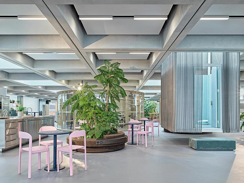 Roche FRITZ building, Grenzach-Wyhlen Metal Panel Aluminum False Ceiling Roche FRITZ building, Grenzach-Wyhlen Metal Panel Aluminum False Ceiling