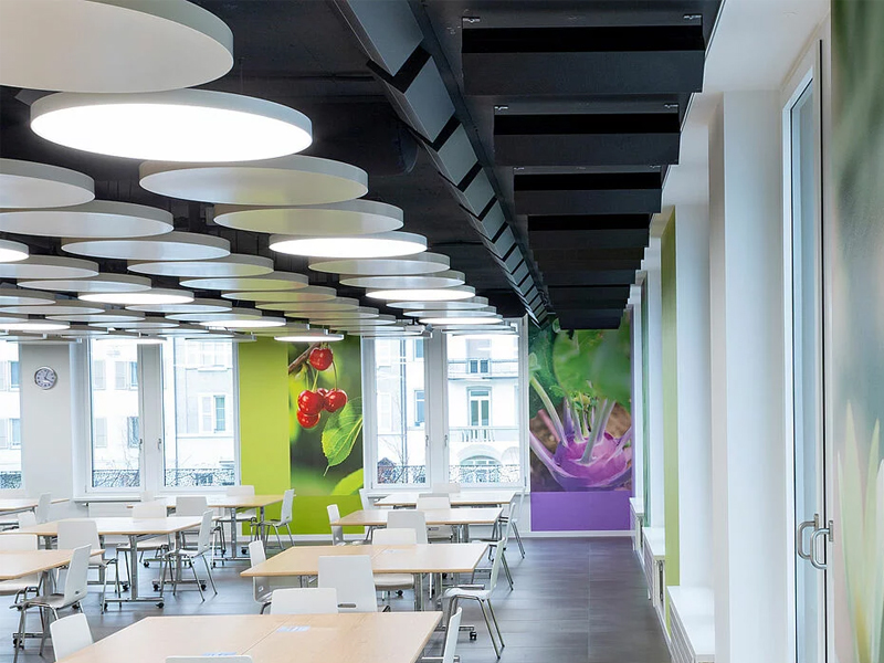 Felix Platter-Spital, Metal Ceiling System Aluminum False Ceiling Panel Felix Platter-Spital, Metal Ceiling System Aluminum False Ceiling Panel