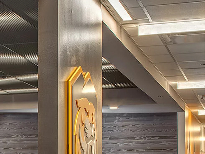 Ed Robson Arena, Colorado Springs Metal Ceiling System Aluminum False Panels Ed Robson Arena, Colorado Springs Metal Ceiling System Aluminum False Panels