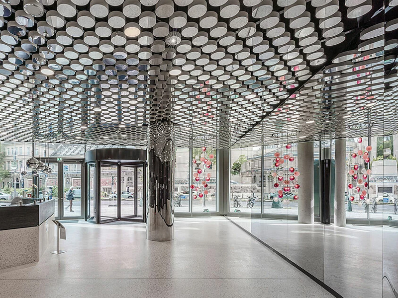 The Westlight, Berlin Metal Ceiling System Aluminum False Panels The Westlight, Berlin Metal Ceiling System Aluminum False Panels