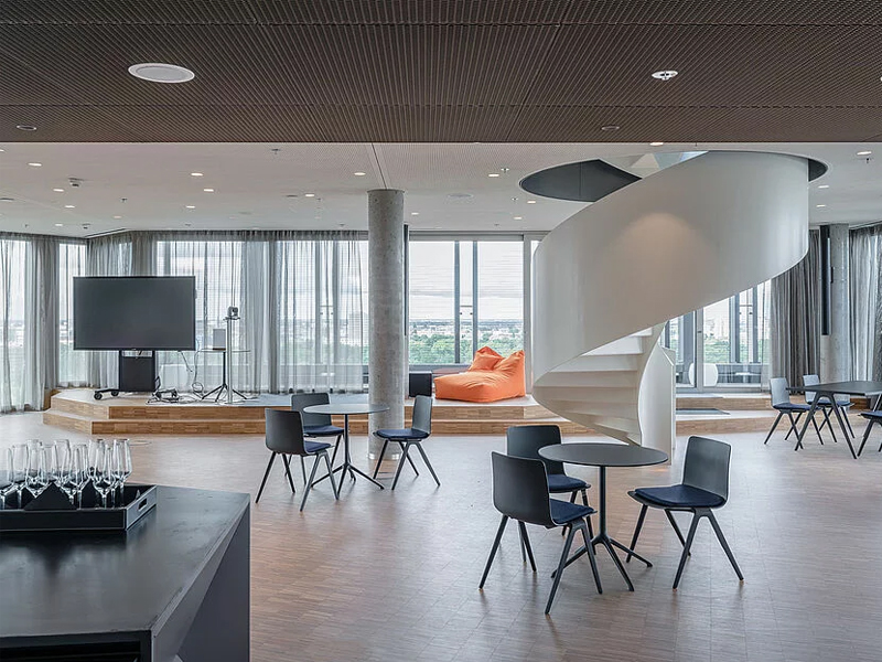 The Westlight, Berlin Metal Ceiling System Aluminum False Panels The Westlight, Berlin Metal Ceiling System Aluminum False Panels