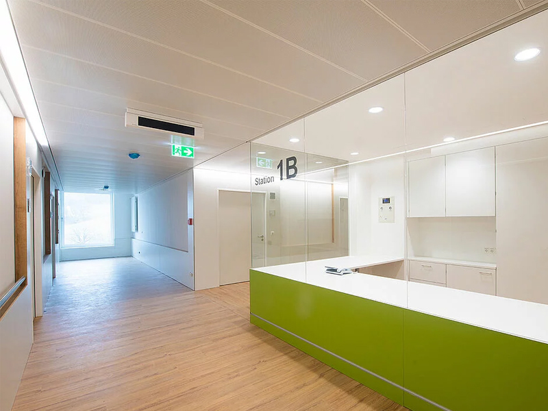 Kulmbach Clinic, Bavaria Aluminum False Panels Metal Ceiling System Kulmbach Clinic, Bavaria Aluminum False Panels Metal Ceiling System