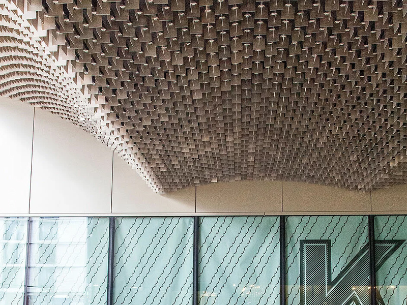 Browary Warszawskie, Warsaw Metal Ceiling System Baffle Aluminum False Panels