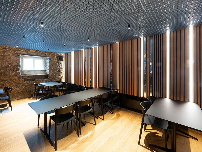 Restaurant Mättle, Lörrach Aluminum Ceiling Metal Strip False Ceiling