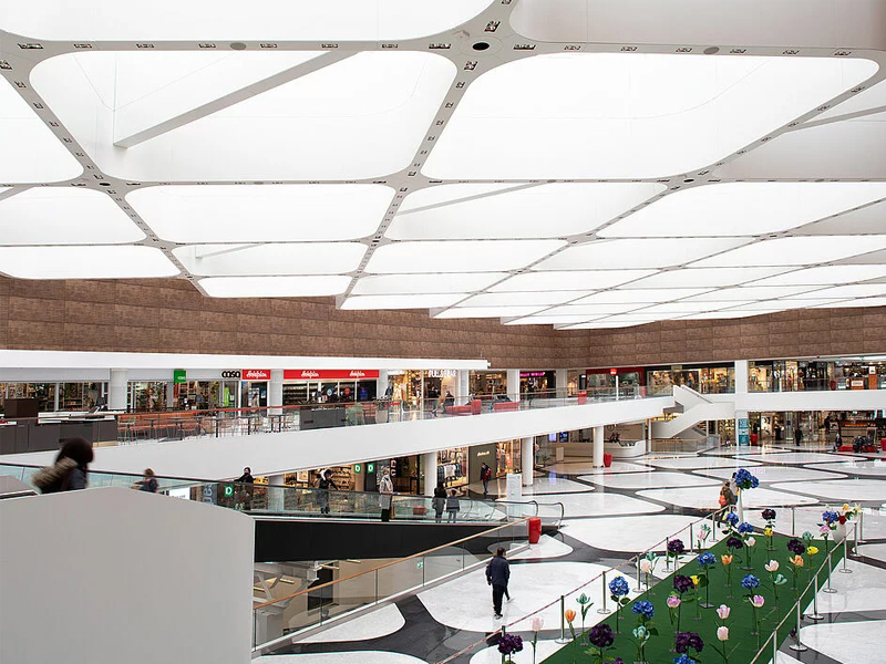 Shopping mall Balexert, Geneva Aluminum Veneer Exterior Metal Wall Cladding