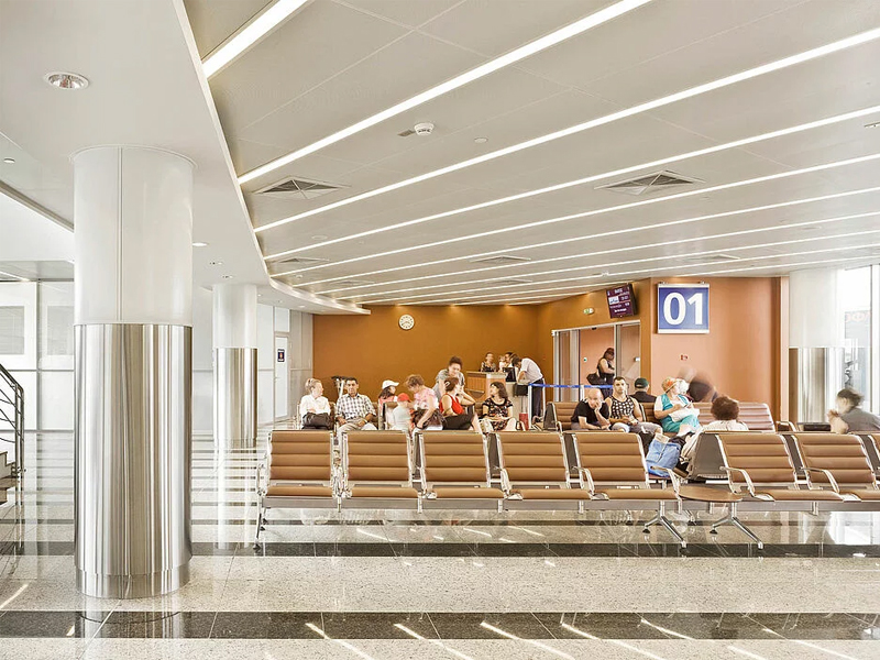 Sheremetyevo International Airport, Terminal D Metal Ceiling System Aluminum