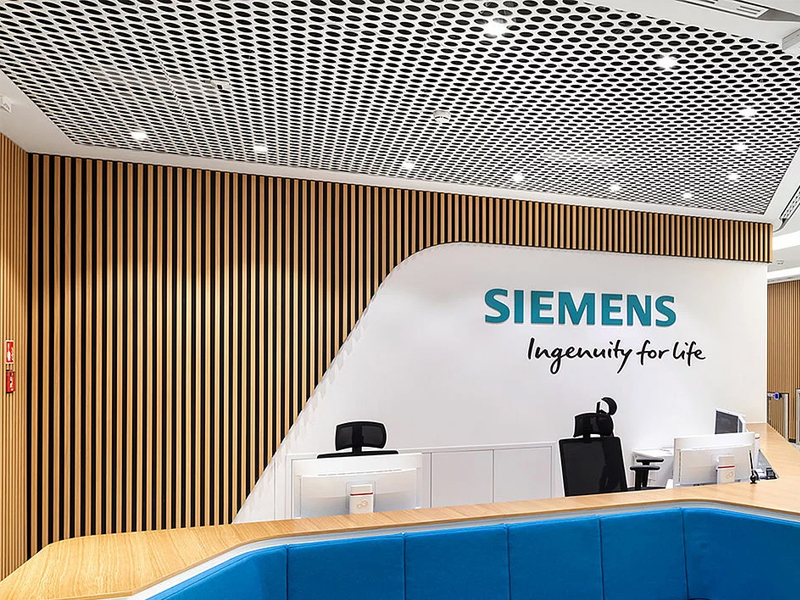 Siemens Warsaw Clip-in Metal ceiling System Aluminum False Panels
