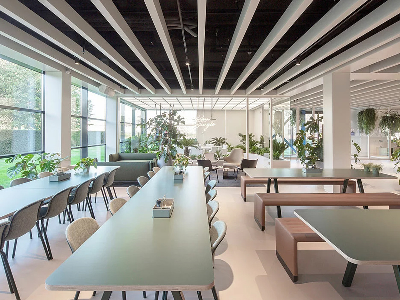 Elho Tilburg Project Metal Ceiling System Aluminum False Panels Customized Elho Tilburg Project Metal Ceiling System Aluminum False Panels Customized