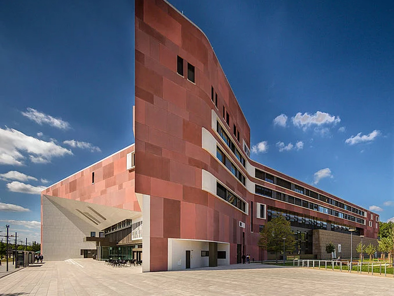  National Library in Luxembourg Metal Strip Ceiling System Aluminum False Panel