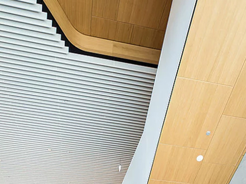  National Library in Luxembourg Metal Strip Ceiling System Aluminum False Panel