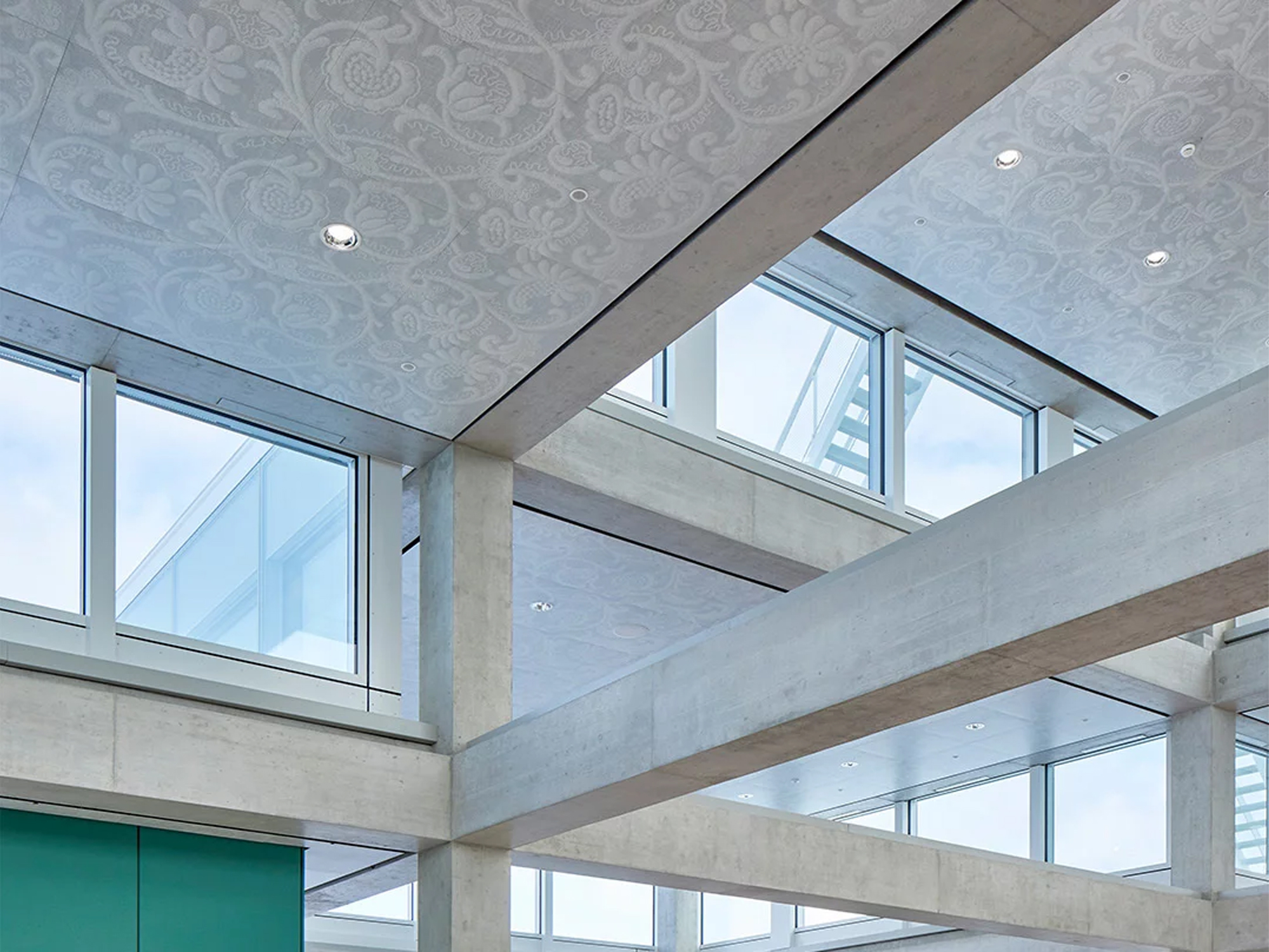 HSG Learning Center SQUARE, St. Gallen Metal Ceiling System Aluminum False Panel