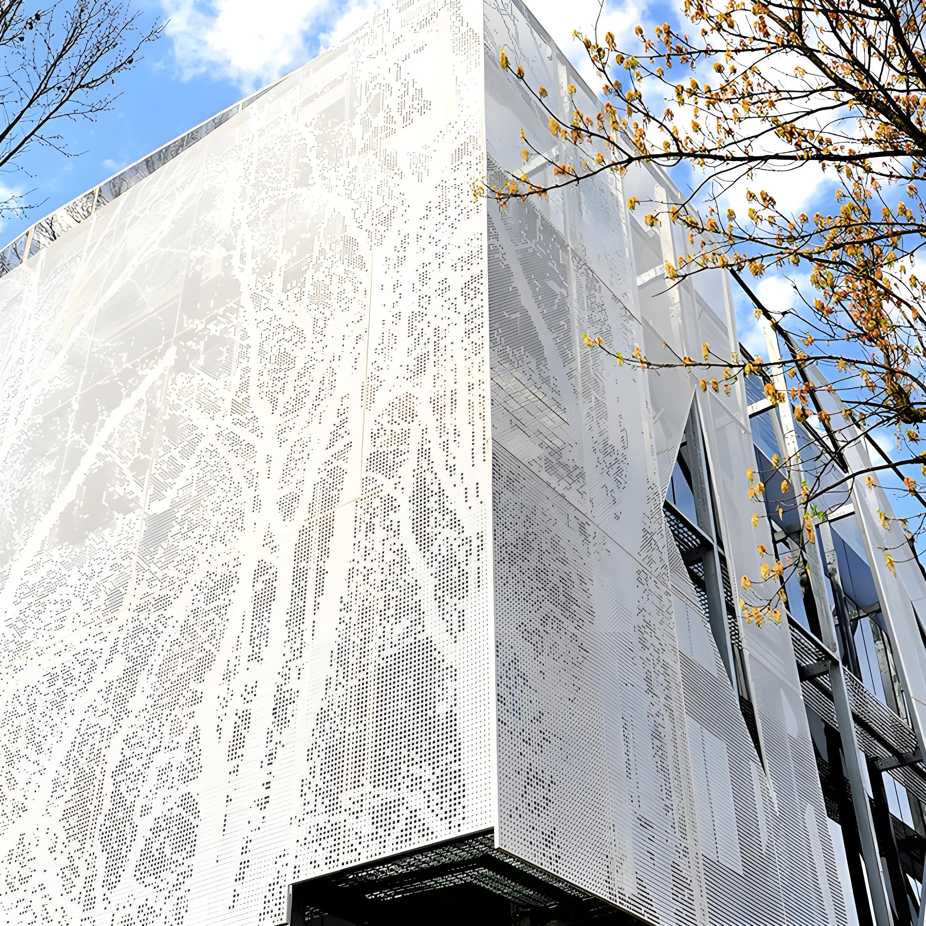 Exterior Perforated Metal Curtain Wall System Aluminium Cladding Panels for stores Exterior Perforated Metal Curtain Wall System Aluminium Cladding Panels for stores