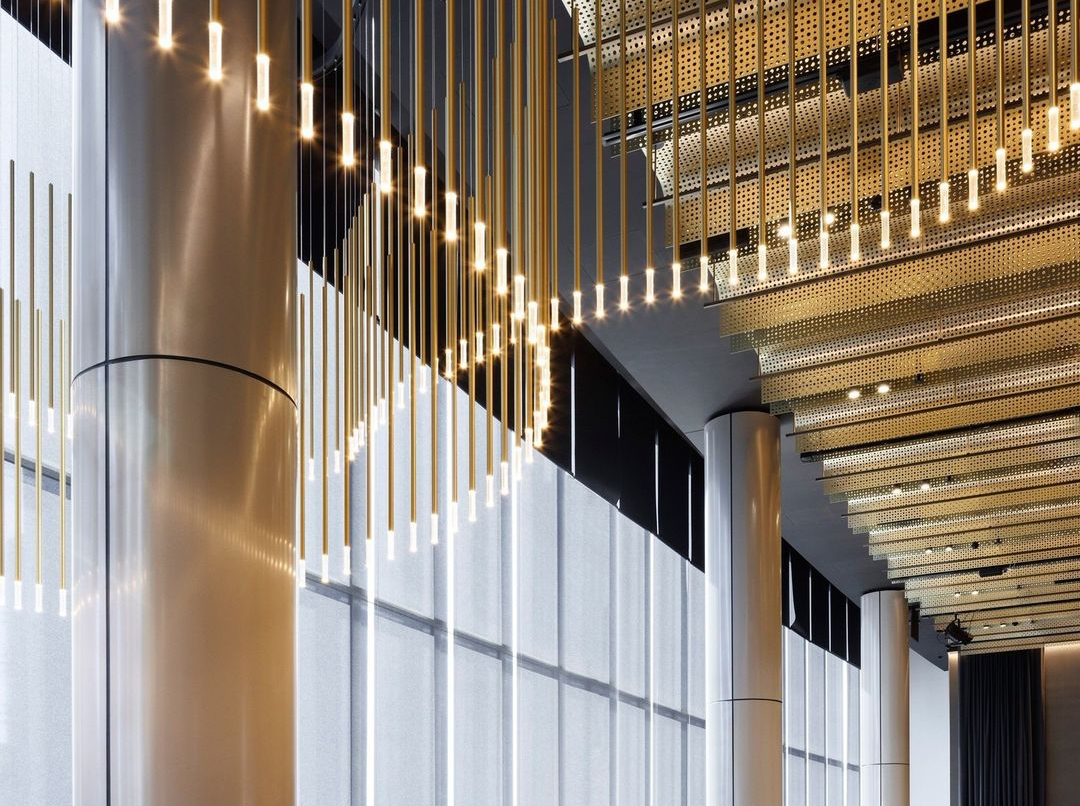 Australia Melborne Marvel Stadium VIP Aluminum Perforated Raft Bespoke Metal Ceiling Australia Melborne Marvel Stadium VIP Aluminum Perforated Raft Bespoke Metal Ceiling