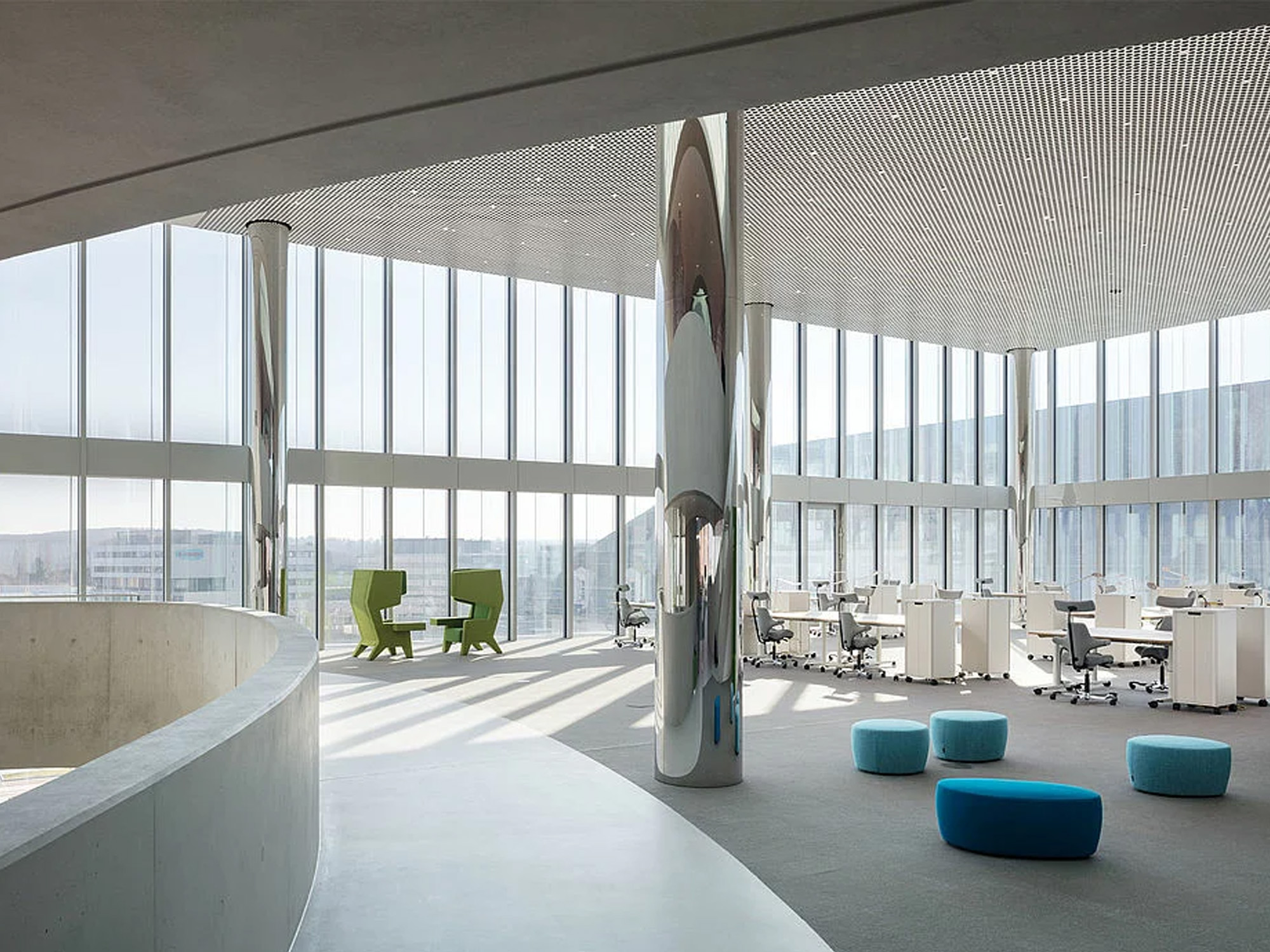 INNOVATION CENTER Metal Aluminum Ceiling Metal panels INNOVATION CENTER Metal Aluminum Ceiling Metal panels