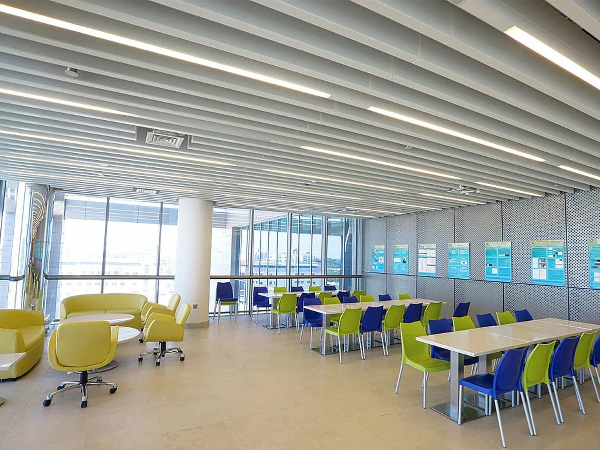 Petroleum Institute Research Center Aluminum Metal Ceiling Aluminum Linear Metal Ceiling Customized Ceiling Petroleum Institute Research Center Aluminum Metal Ceiling Aluminum Linear Metal Ceiling Customized Ceiling