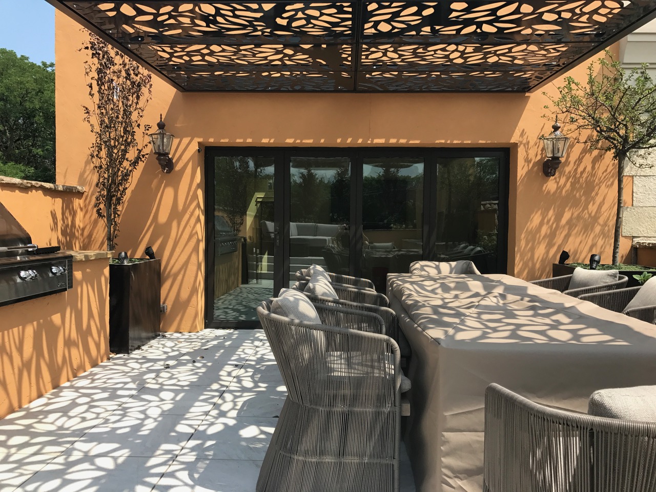 Stylish Decorative Design Aluminum Mesh Panel Pergola Stylish Decorative Design Aluminum Mesh Panel Pergola