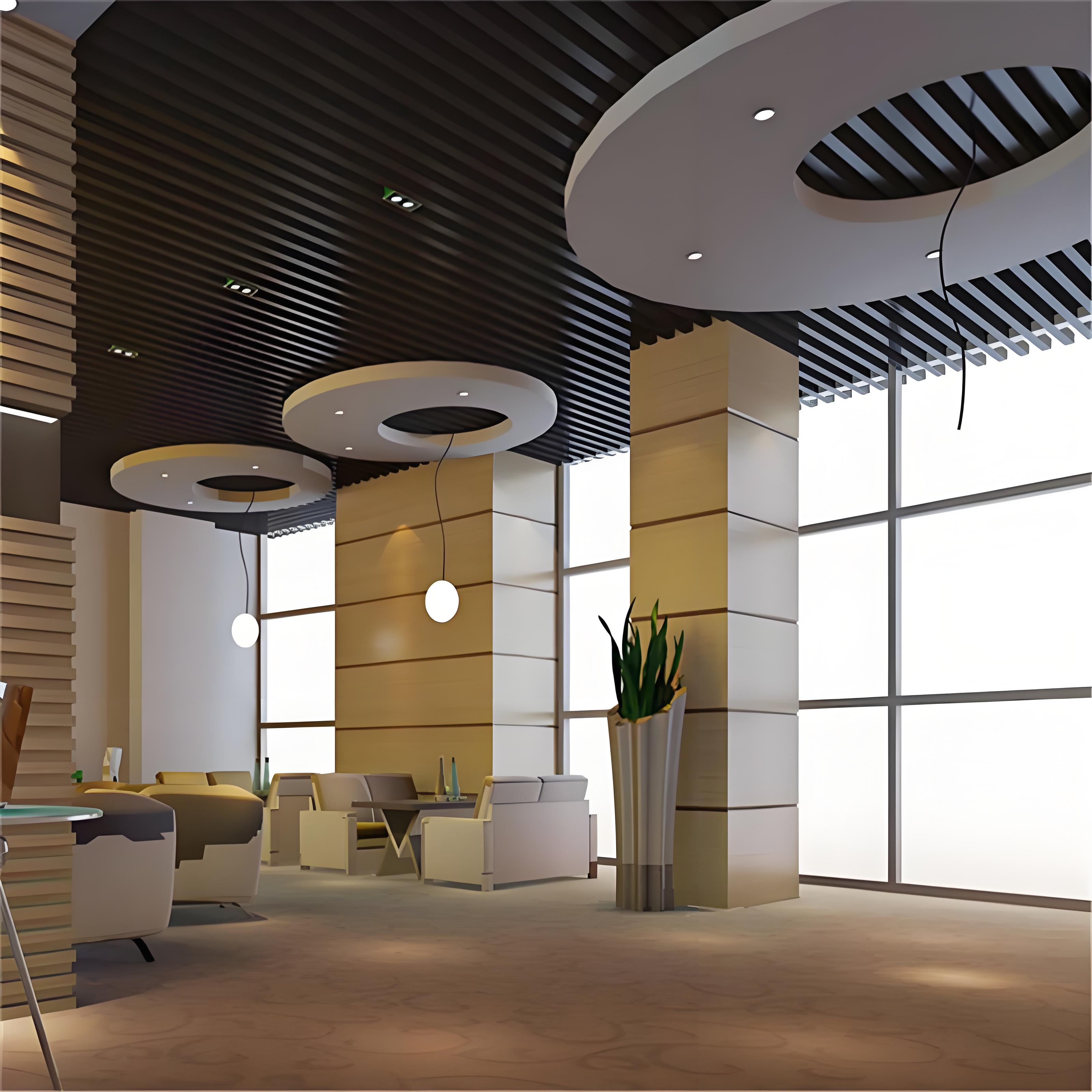 Architectural design Aluminum baffle ceiling Metal Ceiling Easy installation Architectural design Aluminum baffle ceiling Metal Ceiling Easy installation