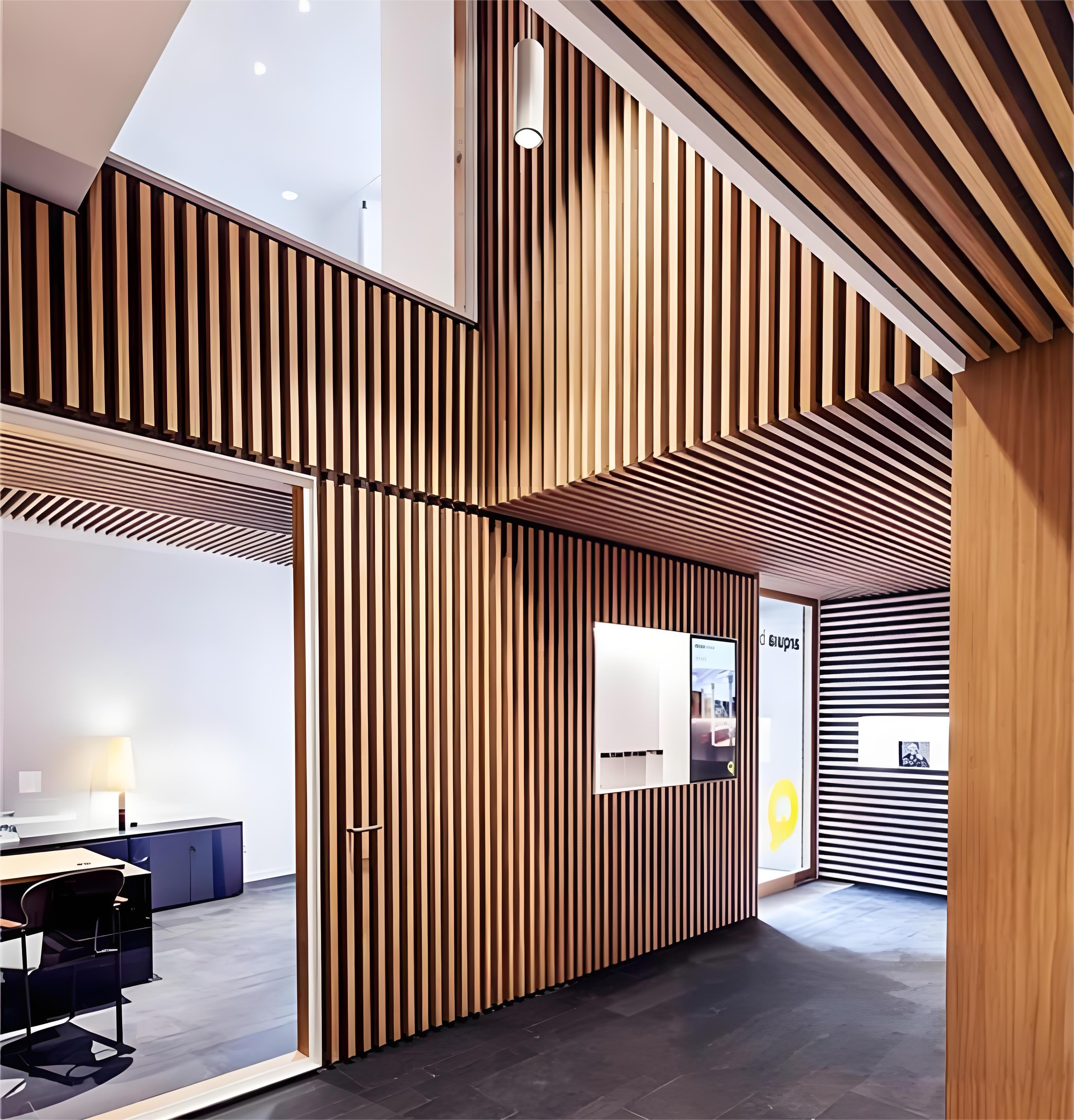 Aluminium linear baffle metal ceiling modern for commercial and residential Aluminium linear baffle metal ceiling modern for commercial and residential