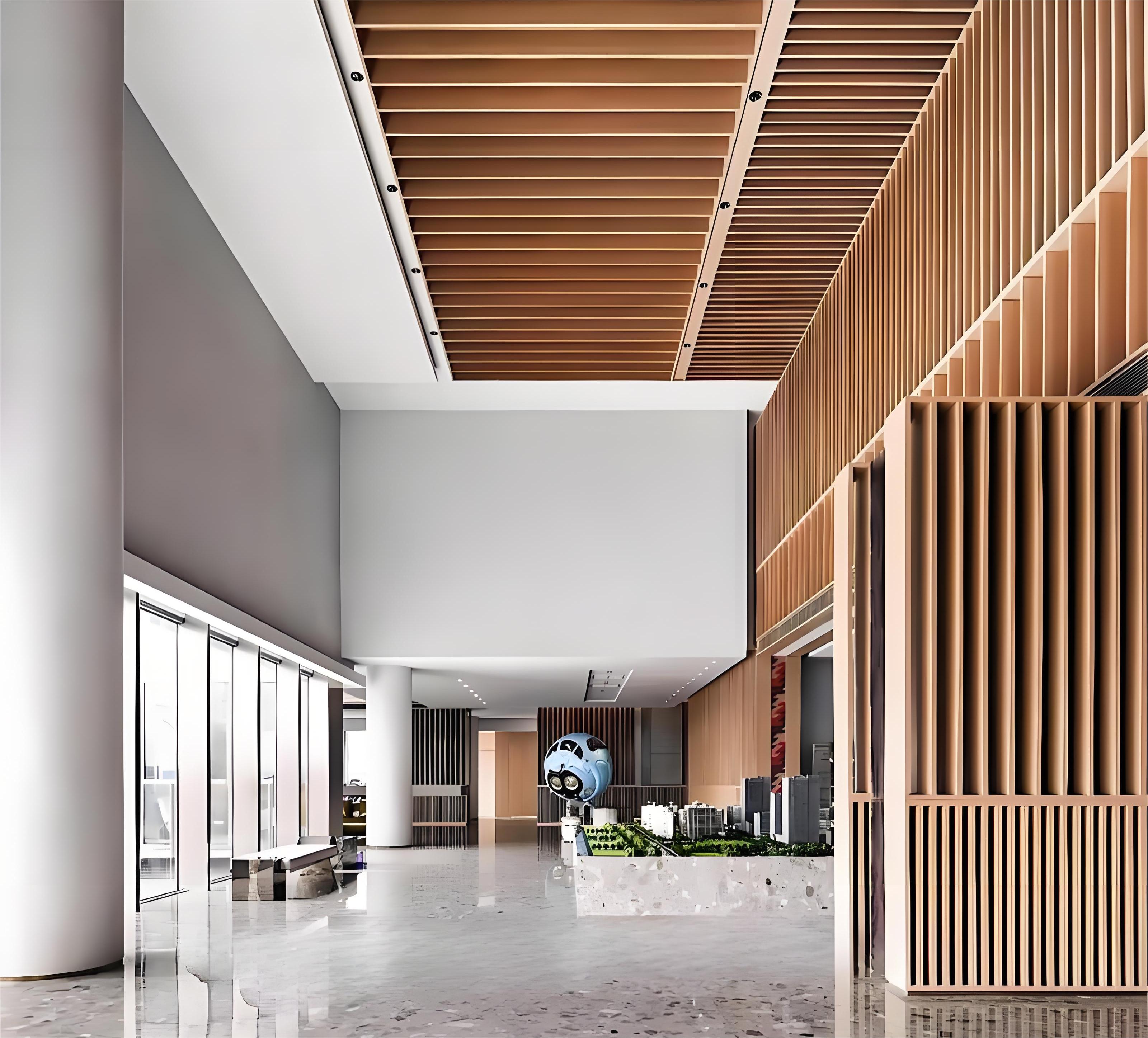 Modern Aesthetics Aluminium Baffle Metal Ceiling for Commercial Spaces Modern Aesthetics Aluminium Baffle Metal Ceiling for Commercial Spaces