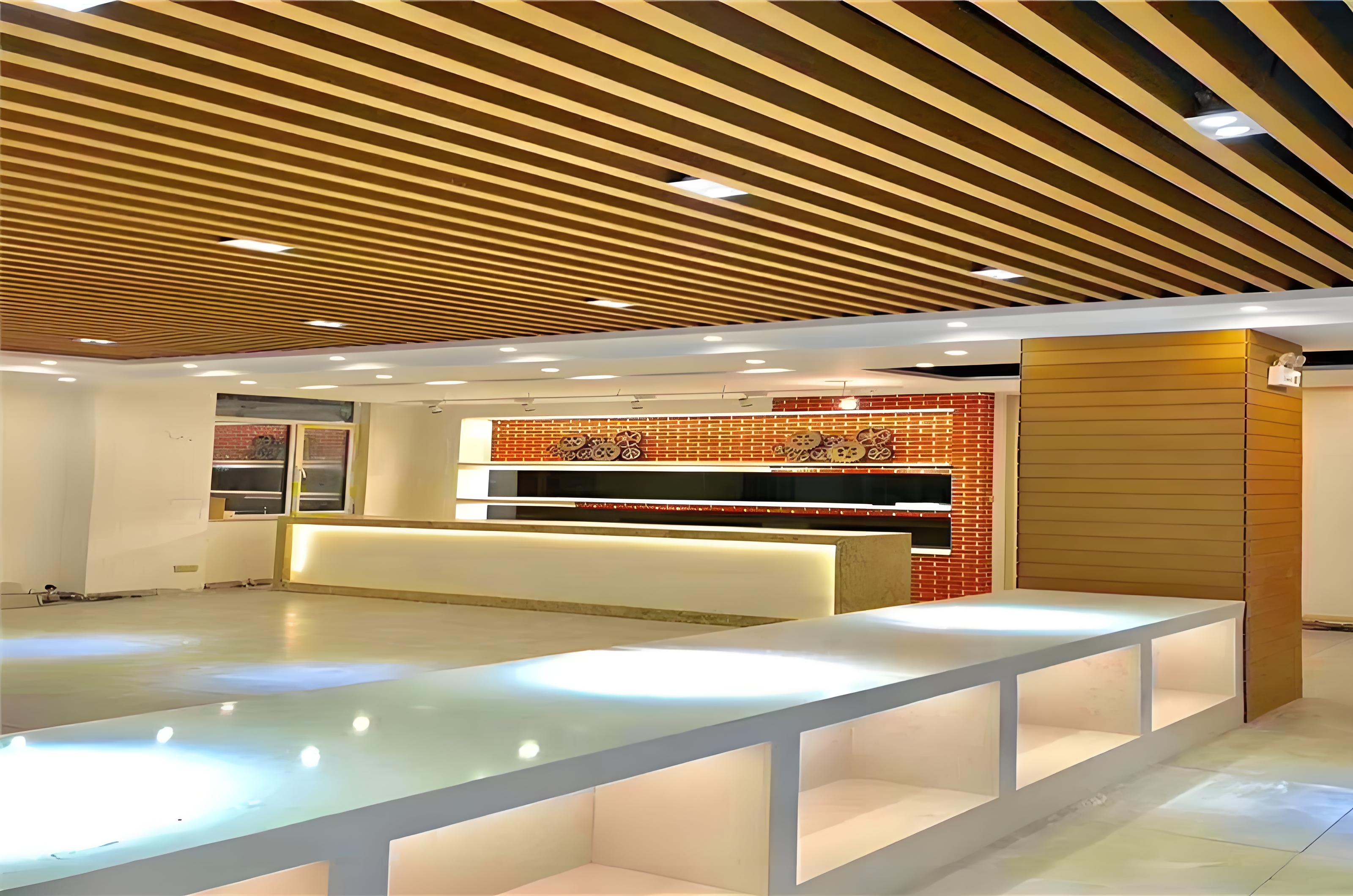 Wood Grain Aluminium Strip Ceiling Wood Grain Aluminium Strip Ceiling