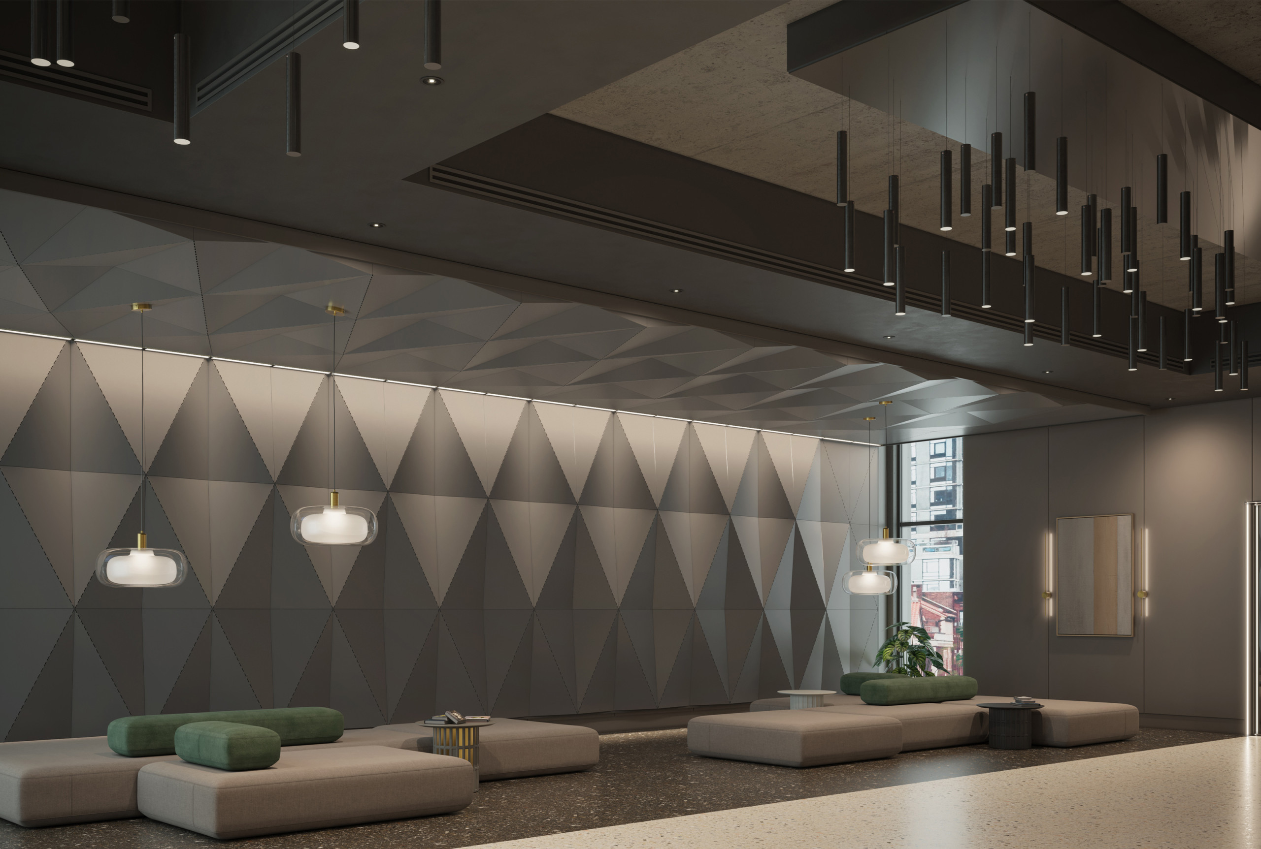 Delta Drop  2×4 Aluminium Wall cladding systems Perforated Aluminum Panel METAL PANELS metal wall cladding