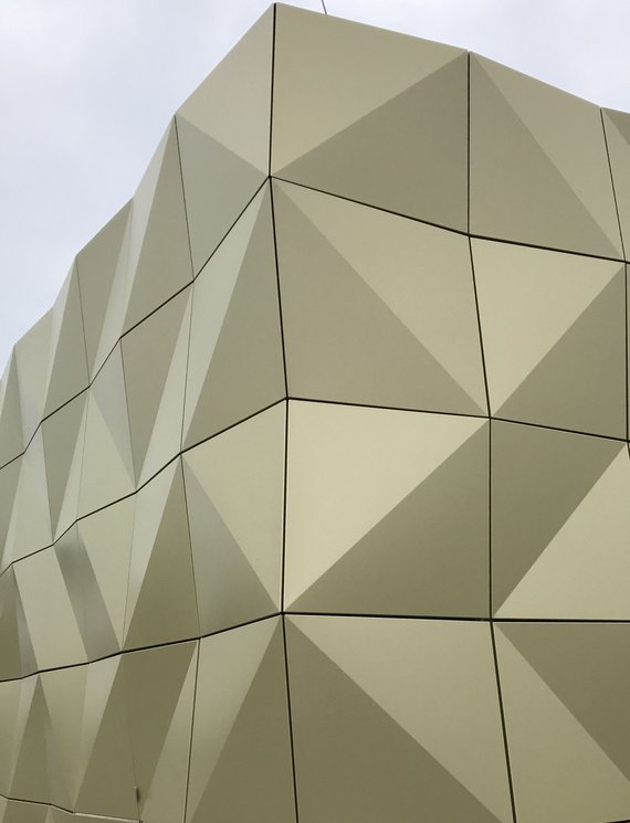 District Information Centre aluminum Wall Cladding Flashclad Cladding Metal Cladding Details