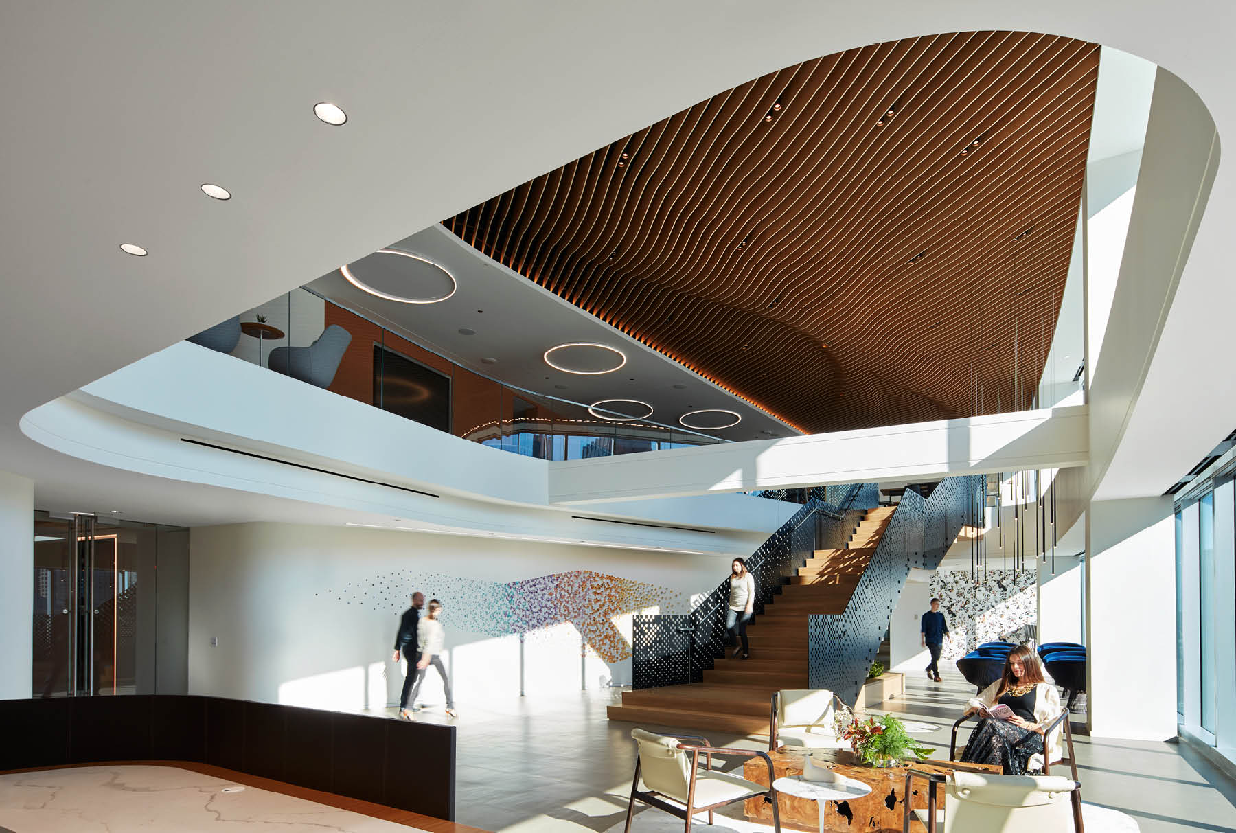 Transforming Commercial Spaces with Curved Wave Aluminum Square Tube Ceiling Transforming Commercial Spaces with Curved Wave Aluminum Square Tube Ceiling