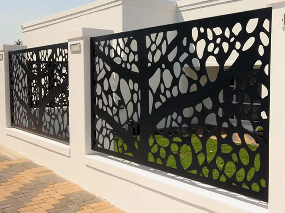 Garden Screens Laser Cut Metal Fences Corten Steel Fences Outdoor Privacy Screens