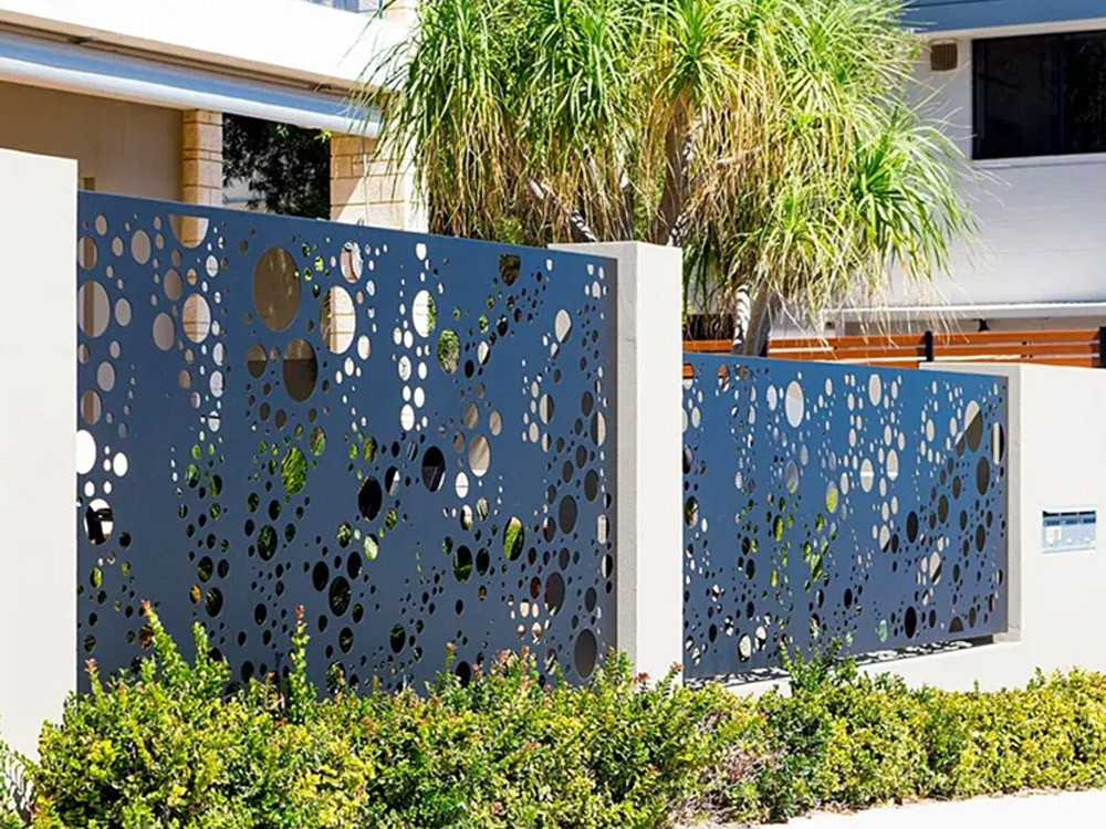Garden Laser Cut Fence Panels Metal Sheet Privacy Screen Wall Aluminum Laser Cut Screen Decorat
