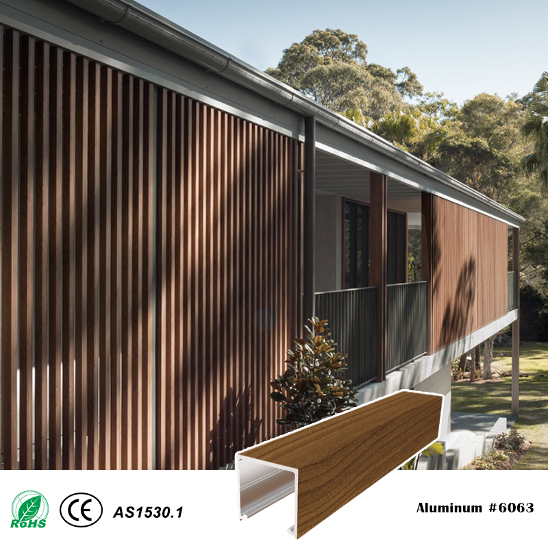 25mm Series 25x25mm Cover Two-Piece Aluminum Batten System for Screen Wall Ceiling Facade garag