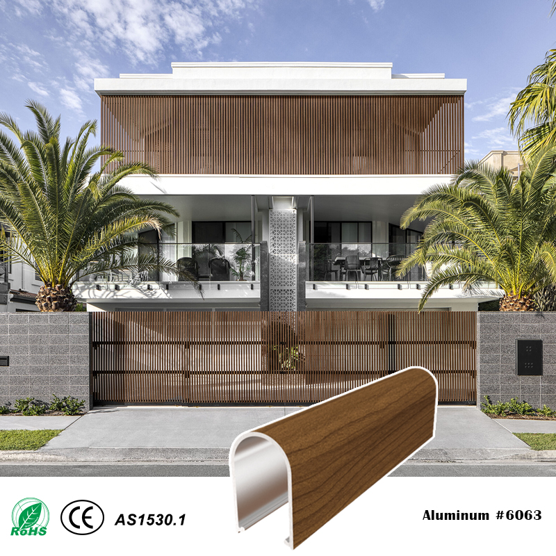 25mm Series 25x40mm Radius Cover Two-Piece Aluminum Batten System for Screen Wall Ceiling Facad