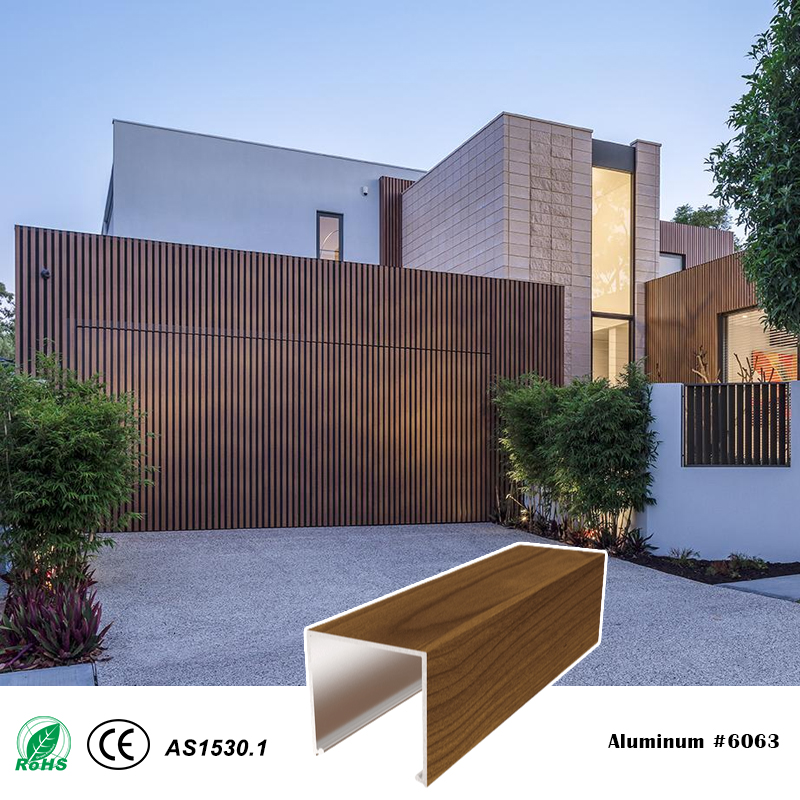 40mm Series 40x40mm Cover Two-Piece Aluminum Batten System for Screen Wall Ceiling Facade Garag