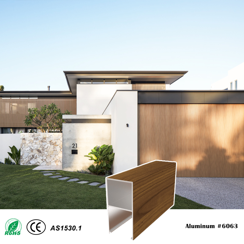 40mm Series 40x80mm Cover Two-Piece Aluminum Batten System for Screen Wall Ceiling Facade Garag