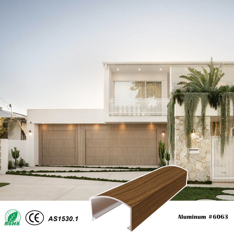 40mm Series 40x25mm Convex Cover Two-Piece Aluminum Batten System for Screen Wall Ceiling Facad