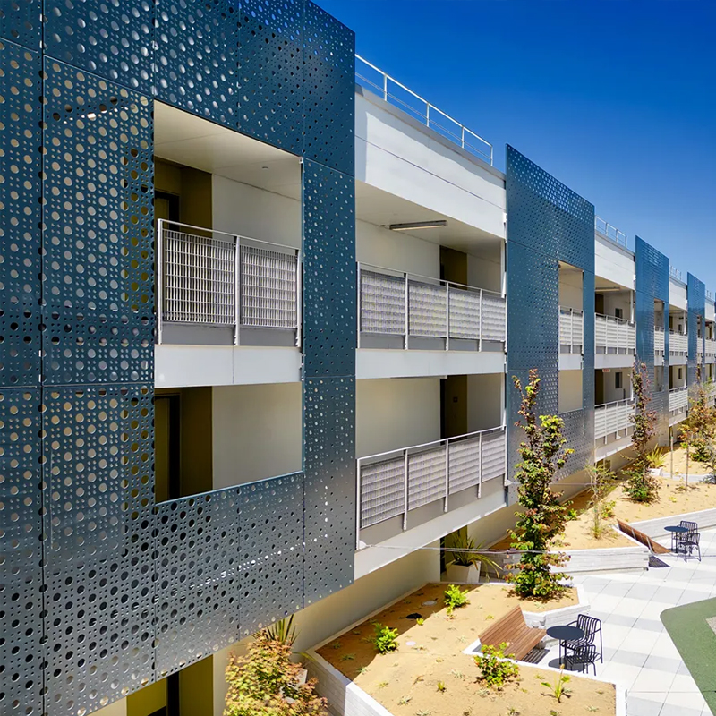 Europe Perforated Metal Facade Panels for Architectural Cladding & Screening