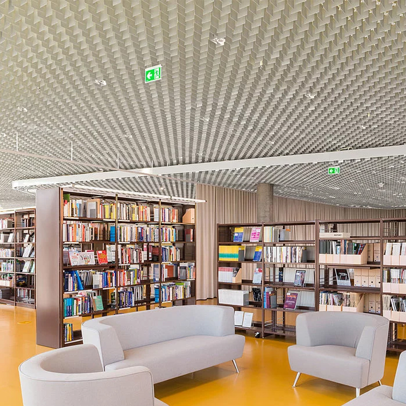 Europe Liva Open-Cell Metal Ceiling System for Architectural and Commercial Interiors